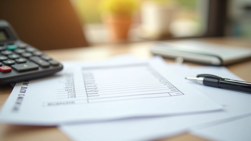 Finanzplanungsdokumente und Notizen zur Notgroschenstrategie