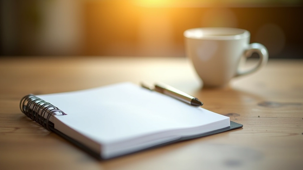 Sparbuch und Notizbuch auf Holztisch mit Stift und Kaffee